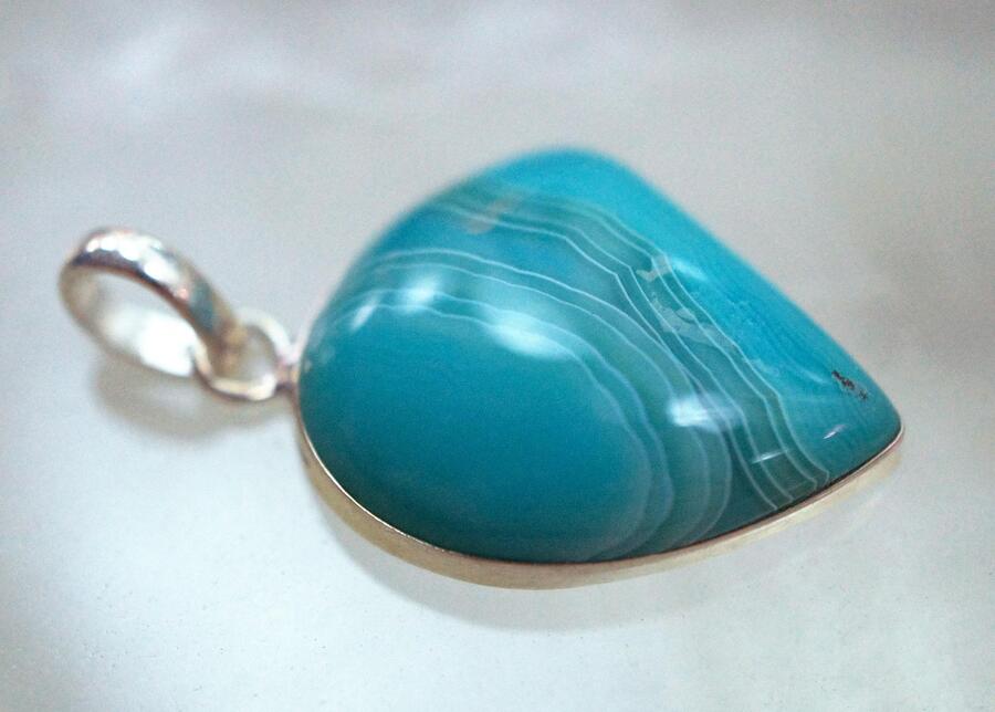 Blue Flower Agate