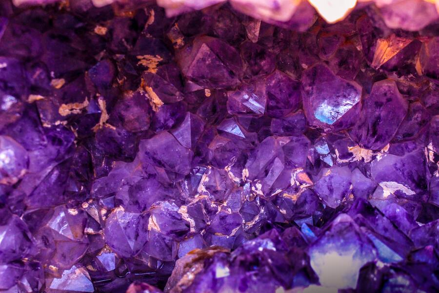 purple crystals