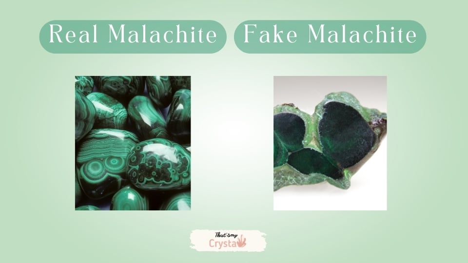 real and fake malachite